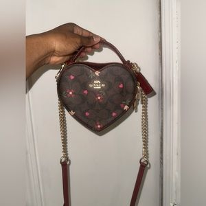 Coach Valentine’s Day heart bag